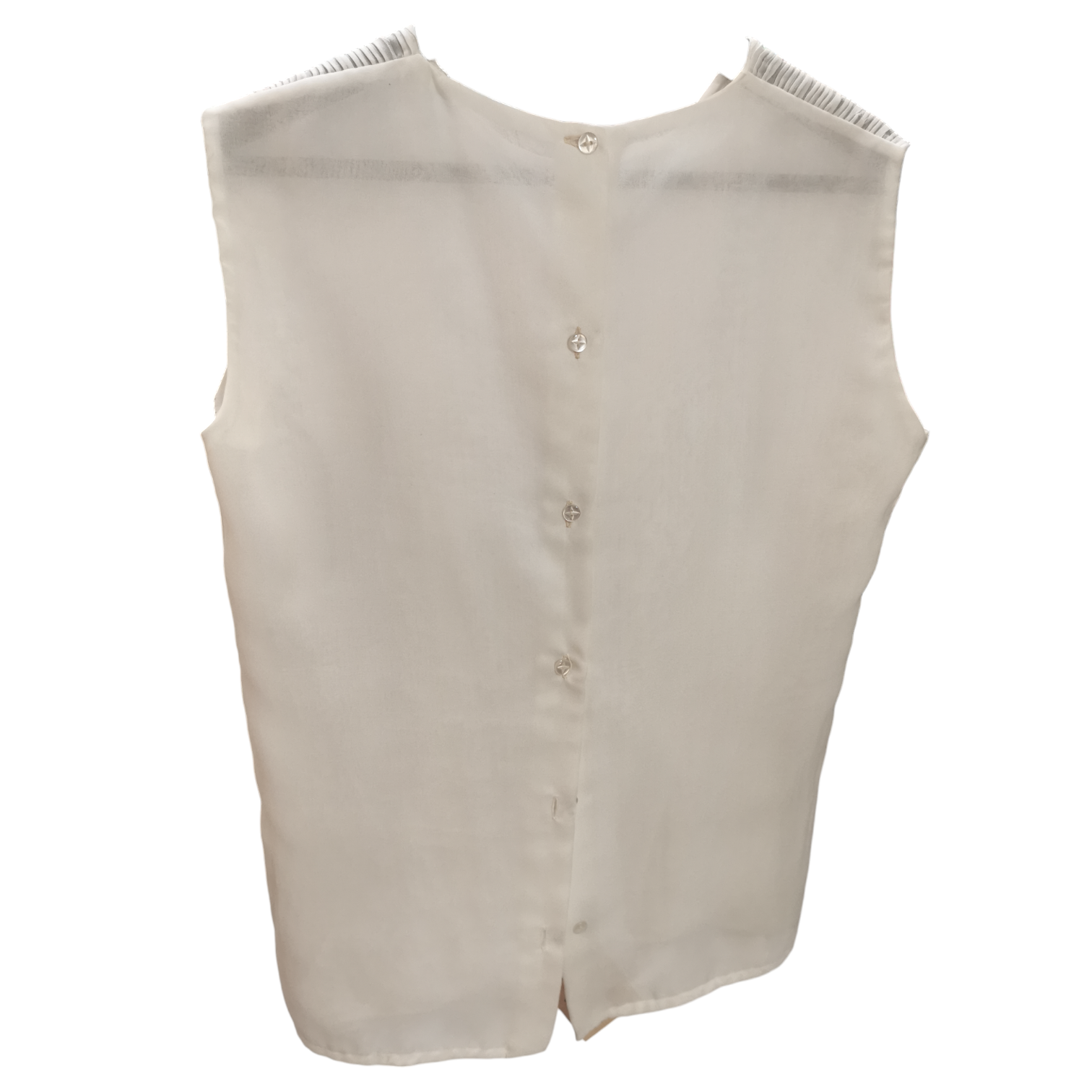 Vintage White Pleated Shirt / Vintage Bela Bluza sa Pliseom