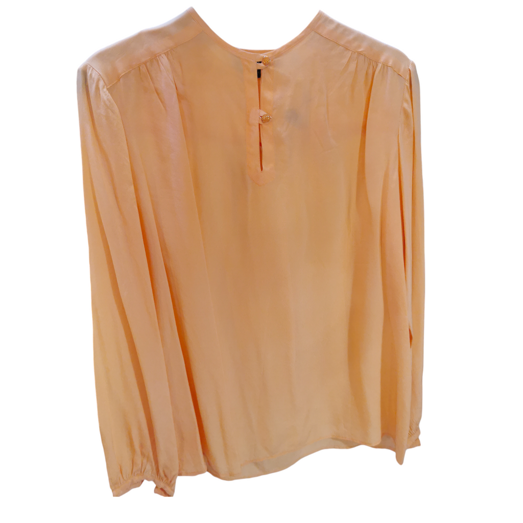 Vintage Silk Blouse / Vintage Svilena Košulja Kajsija Boje