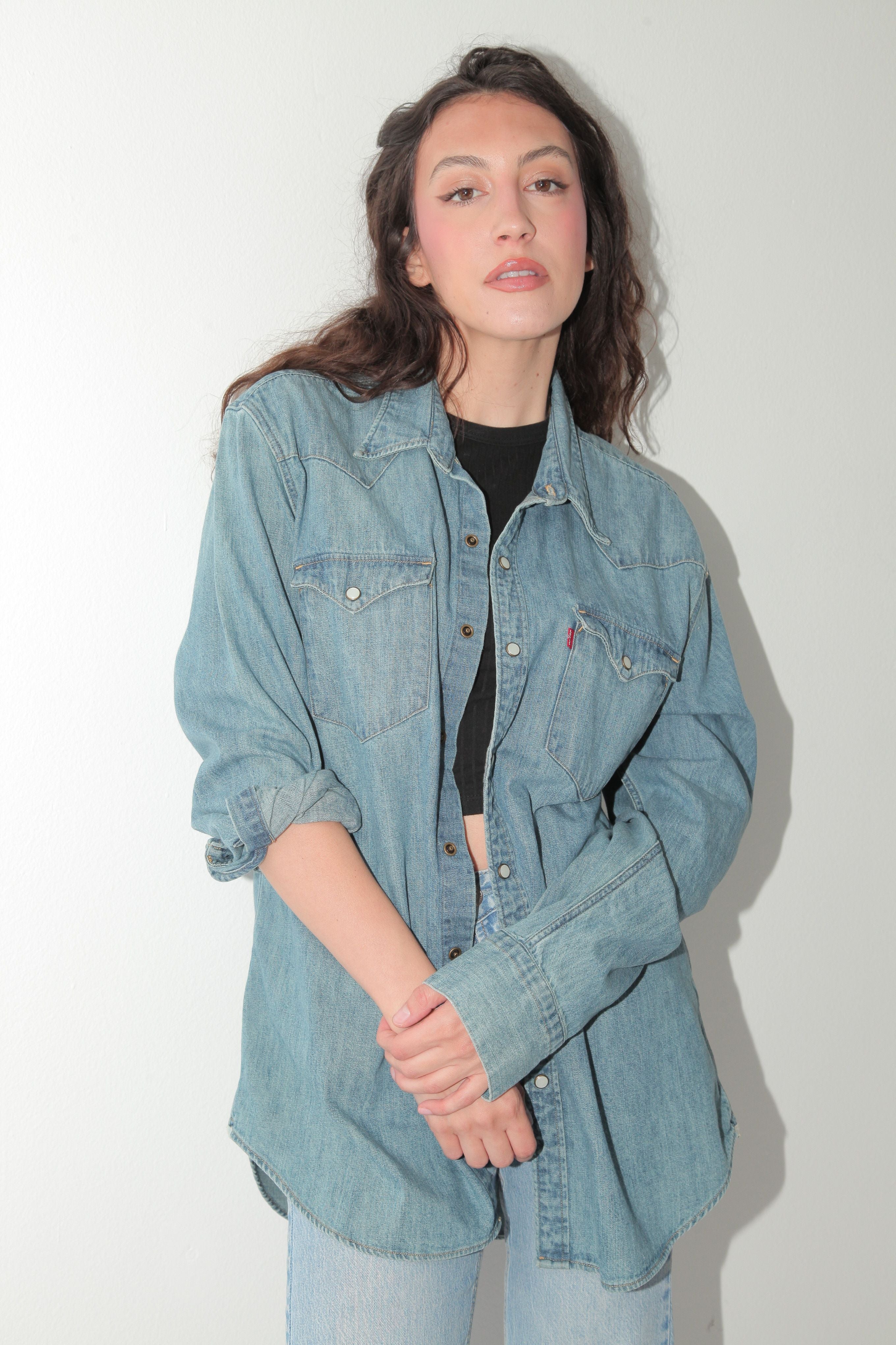 Levis vintage teksas košulja tanja jakna XL