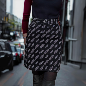 Calvin Klein Vintage Mini Black Skirt / Calvin Klein Vintage Crna Kratka Suknja