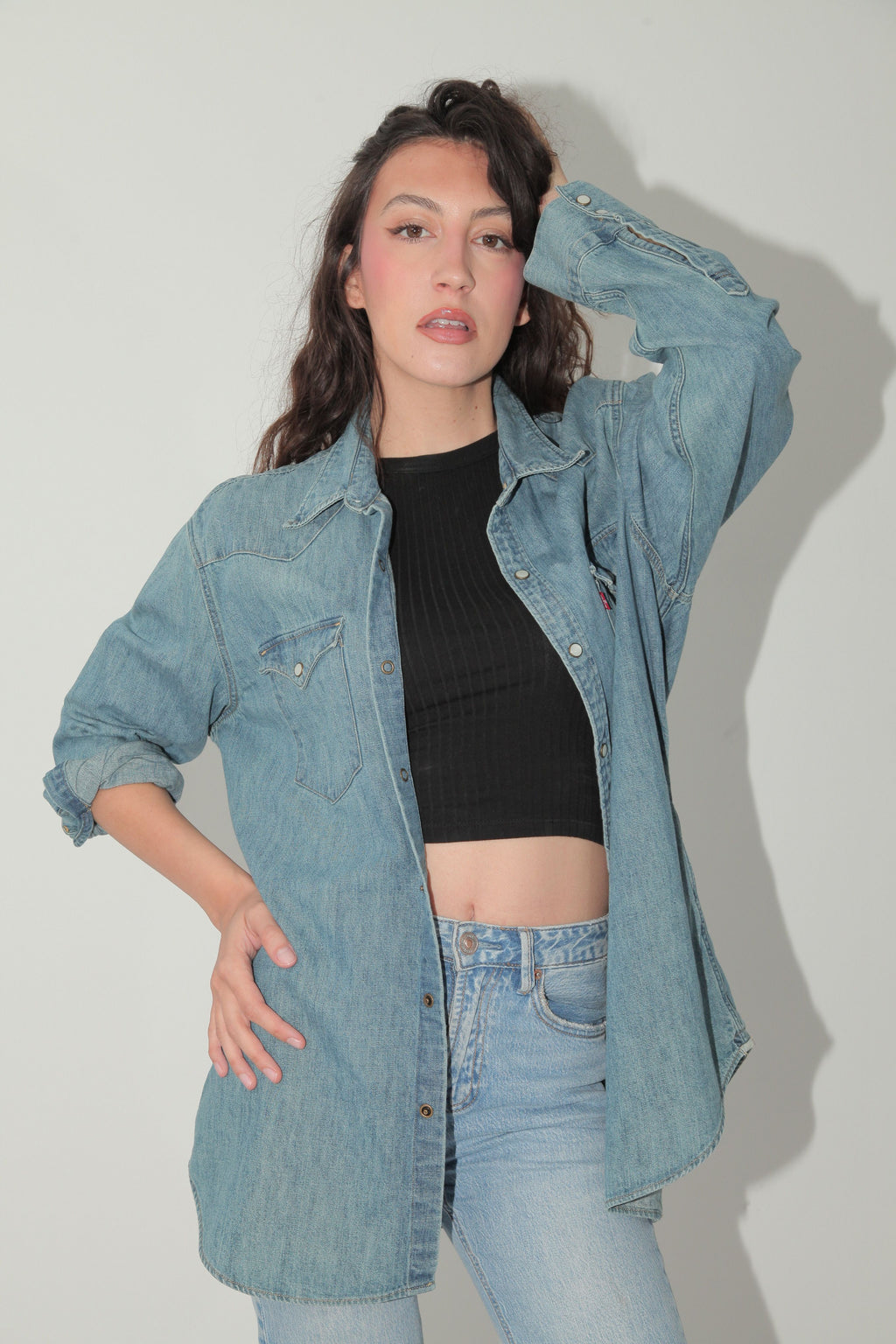 Levis vintage teksas košulja tanja jakna XL