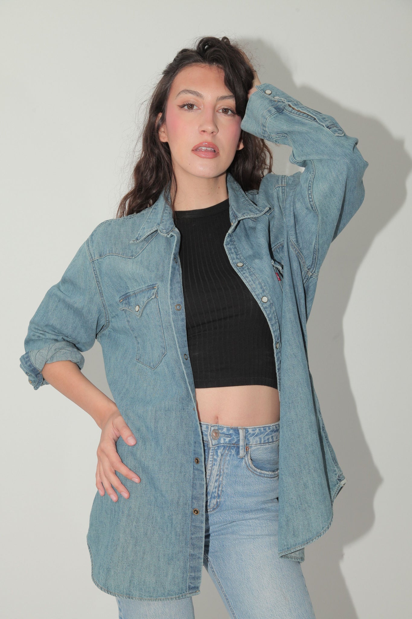 Levis vintage teksas košulja tanja jakna XL