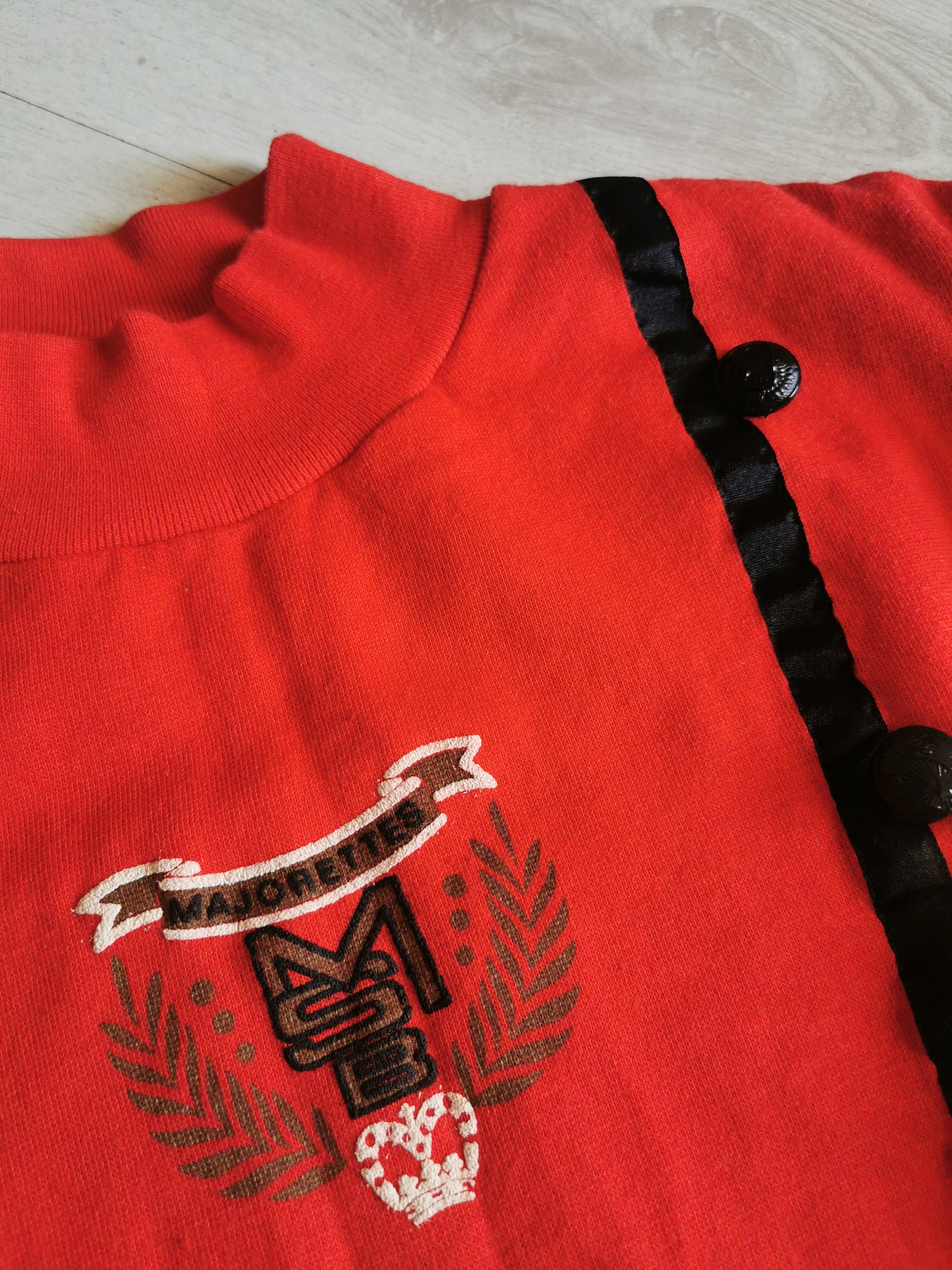 Majorettes Crop Sweatshirt / Kratki Crveni Duks