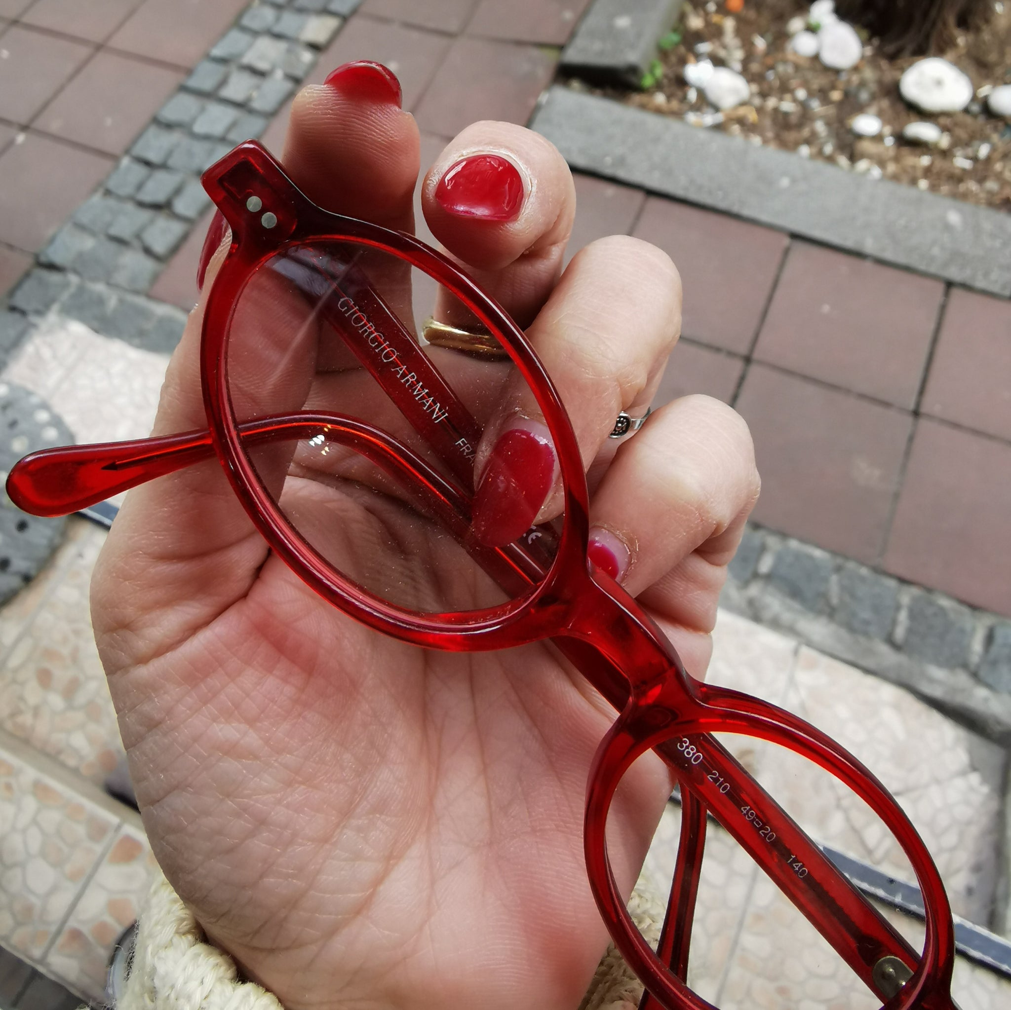 Giorgio Armani Red Glasses / Crvene Giorgio Armani Naočare