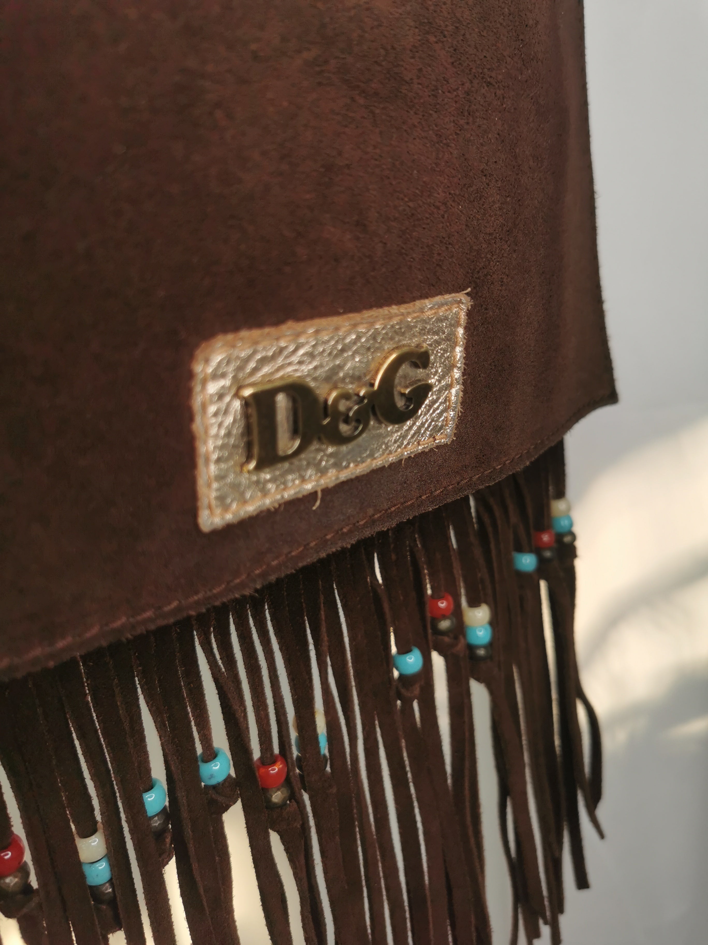 Dolce & Gabbana antilop braon tašna sa resama