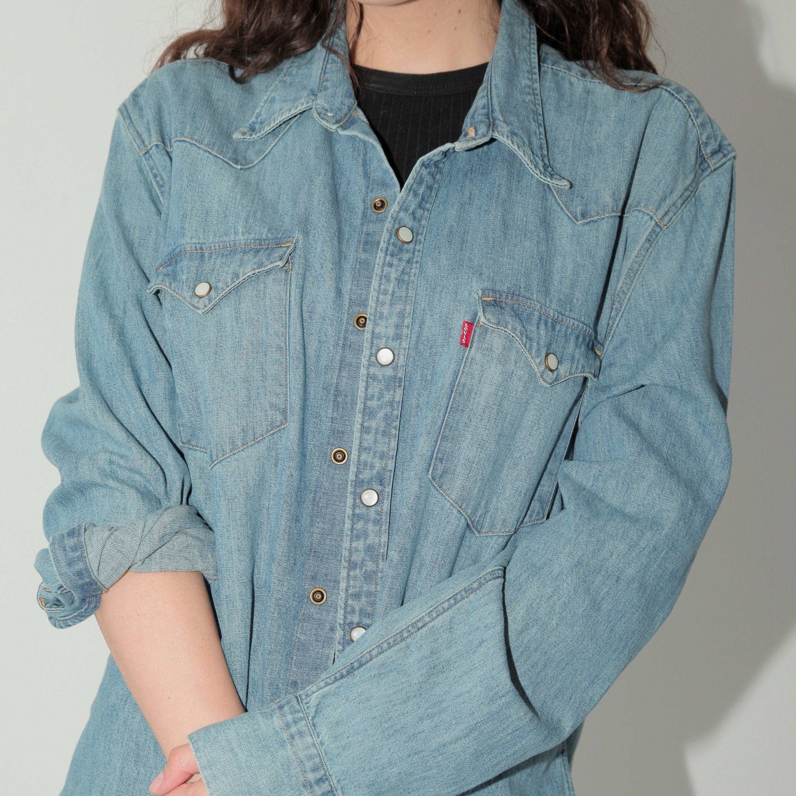 Levis vintage teksas košulja tanja jakna XL