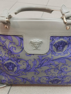 Versace sivo ljubičasta tašna