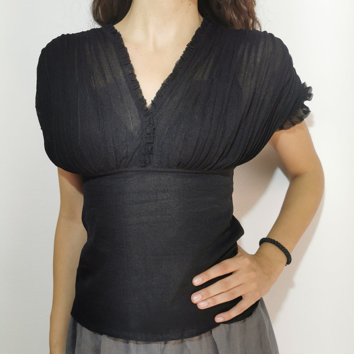 Roberto Cavalli crna bluza S/M
