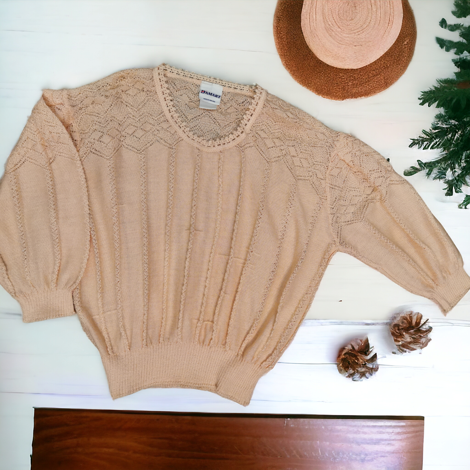 Pink Vintage Sweater / Roze Vintage Džemper