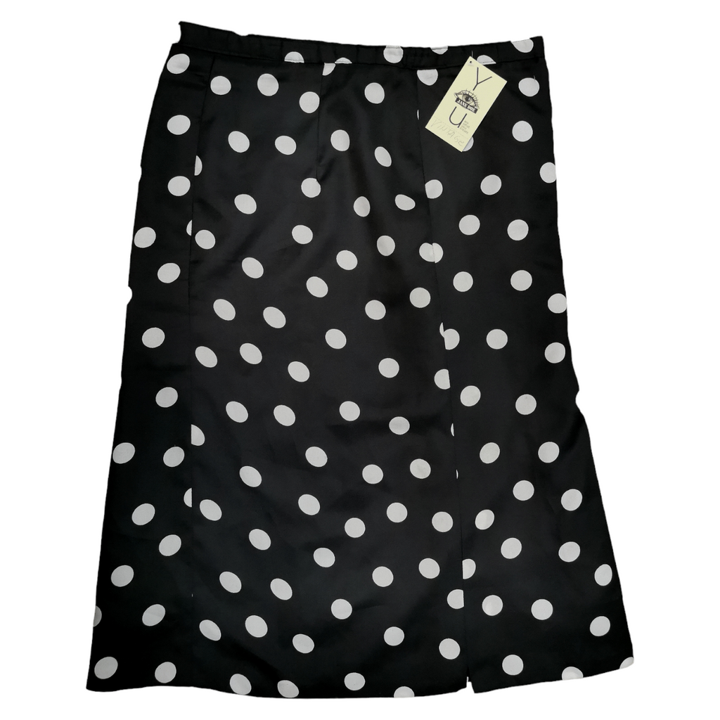 Black & White Polka Dot Skirt / Crno Bela Vintage Suknja na Tufne