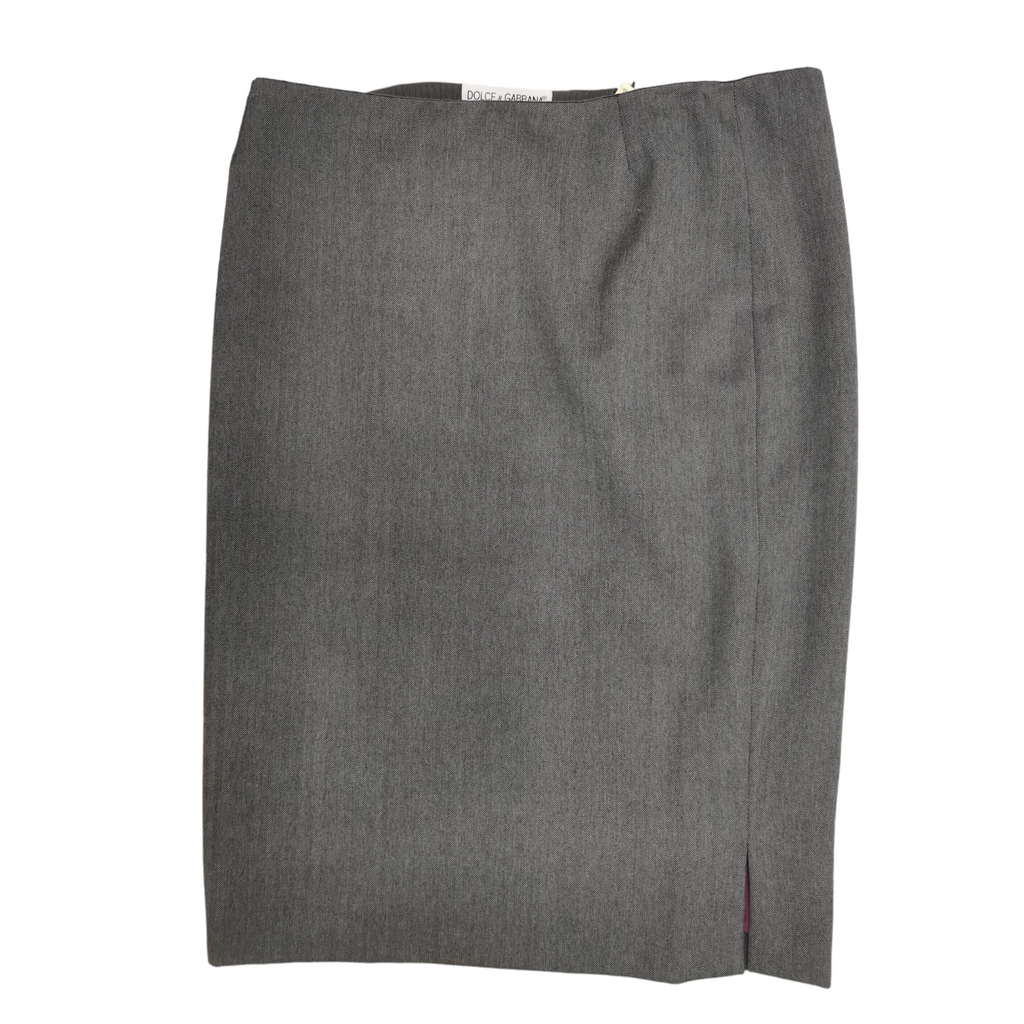 Vintage Dolce & Gabbana Siva Pencil Suknja