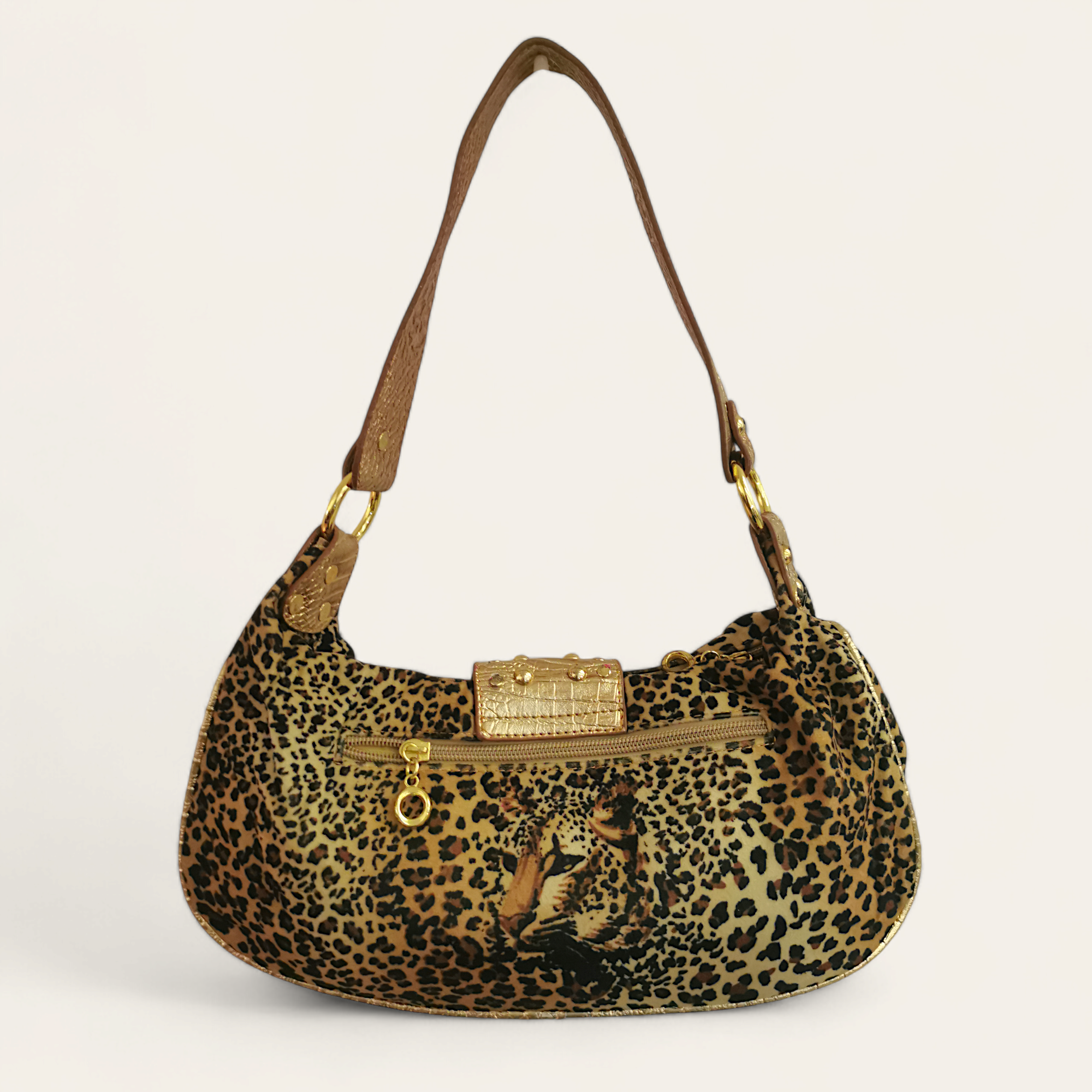 Vintage Y2K animal print manja tašna
