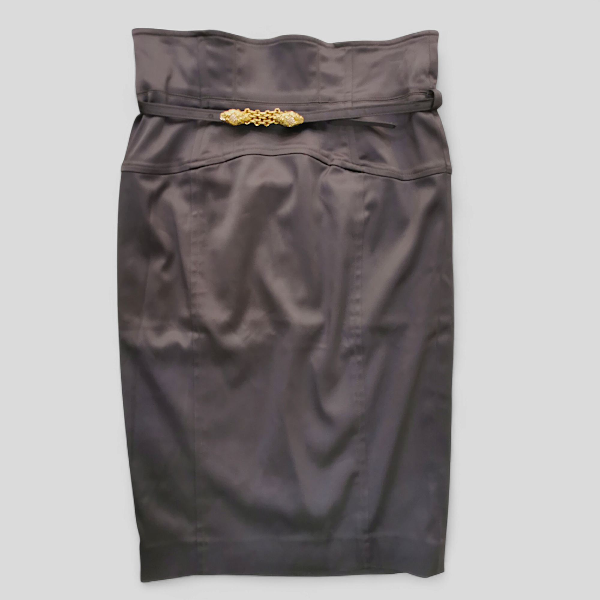 Roberto Cavalli satenska pencil suknja