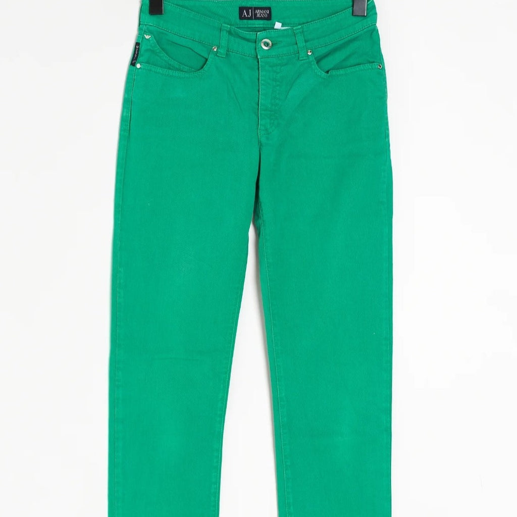 Green Denim Pants / Zelene Farmerke