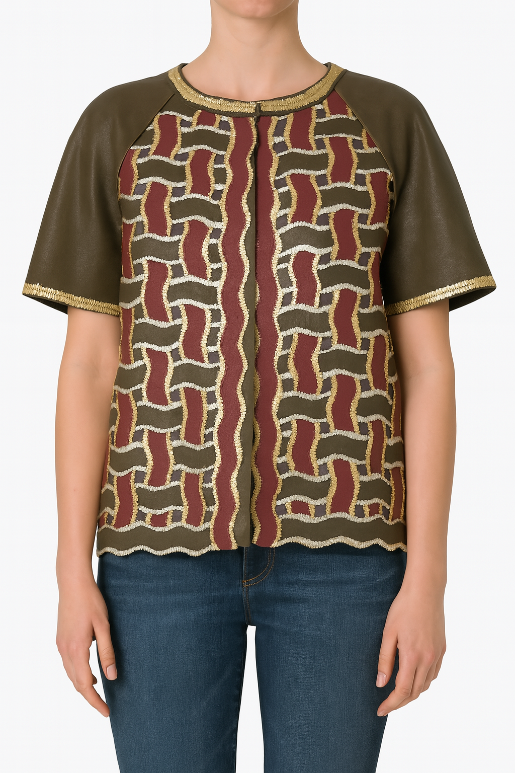 Kožna jakna domaće dizajnerke Bojane Jovanović M/L