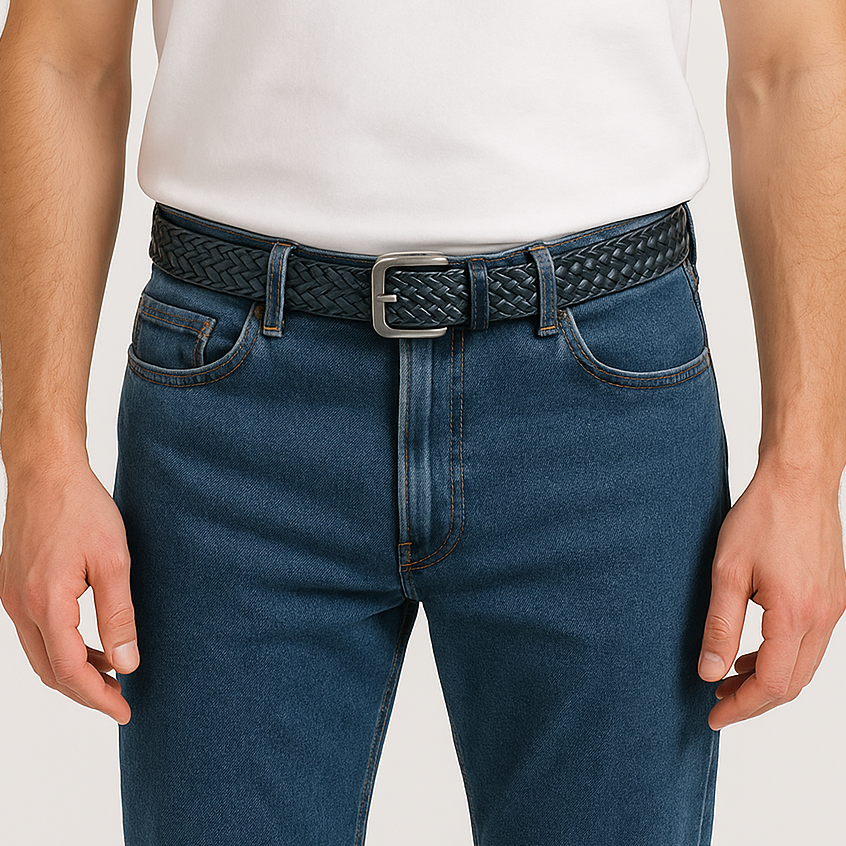Unisex kožni pleteni kaiš