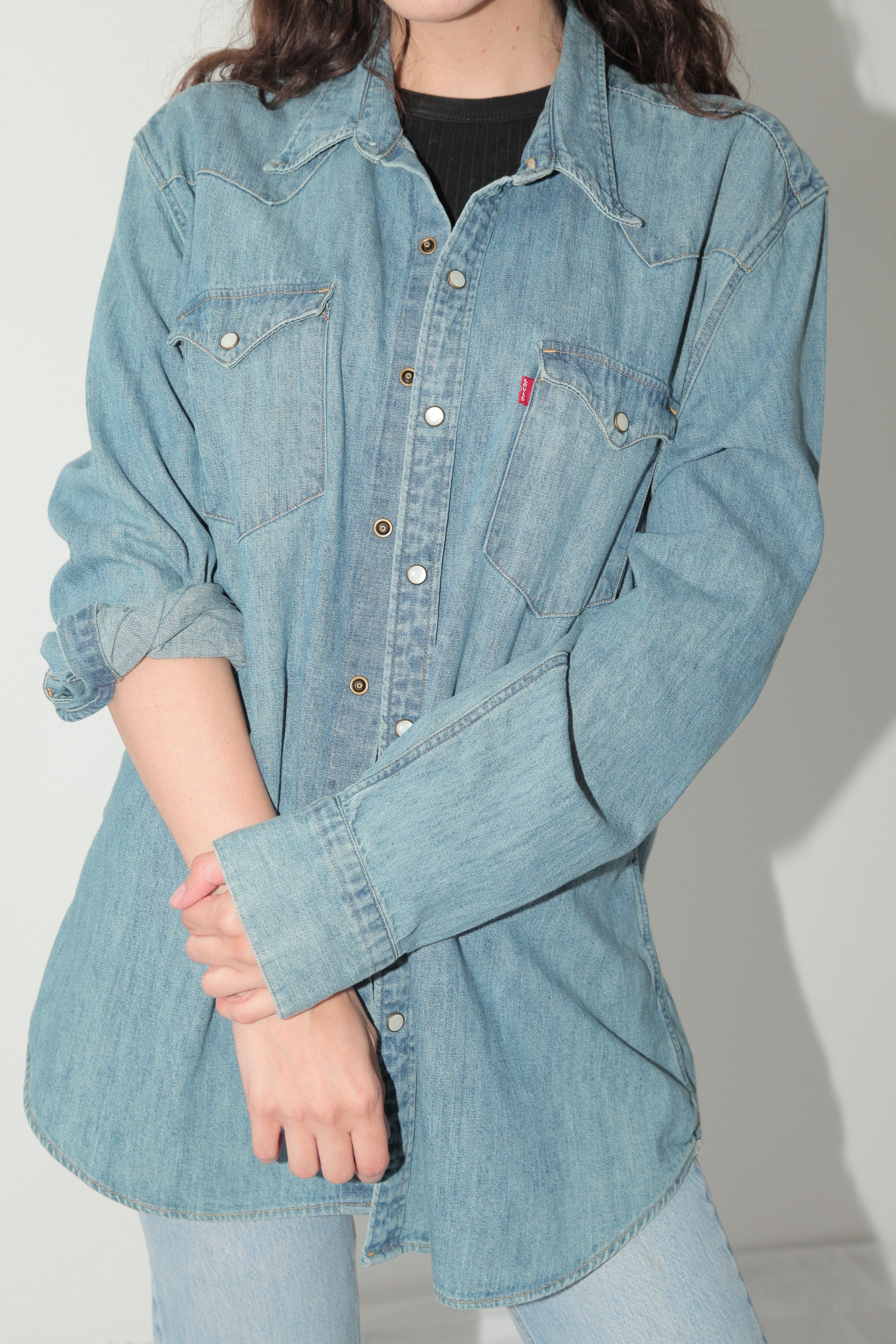 Levis vintage teksas košulja tanja jakna XL