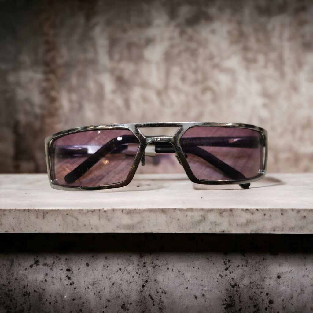Avanglion Silver Sunglasses With Lilac Lenses / Avanglion Srebrne Naočare Za Sunce Sa Lila Staklima