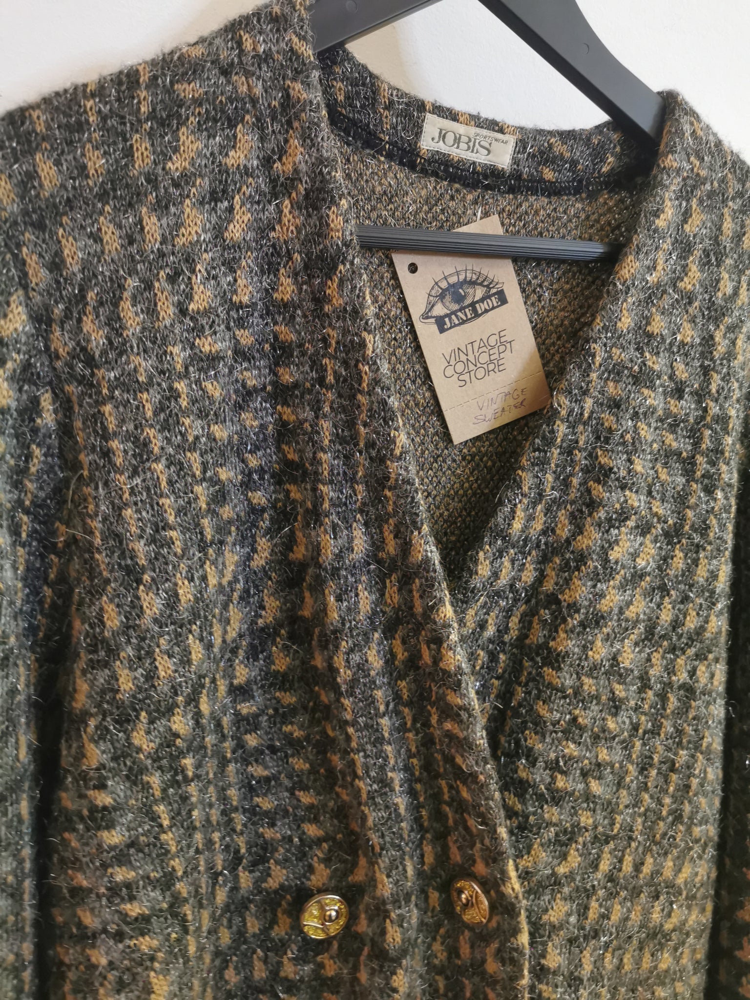 Vintage vuneni sako sa zlatnim dugmadima