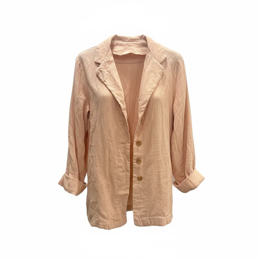 Laneni vintage blejzer boje kajsije
