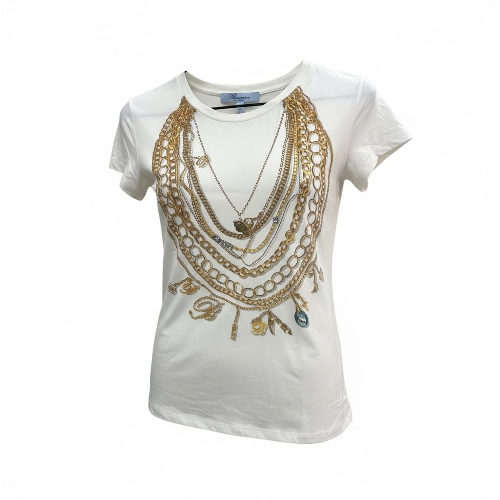 Vintage Blumarine majica sa dezenom lanaca
