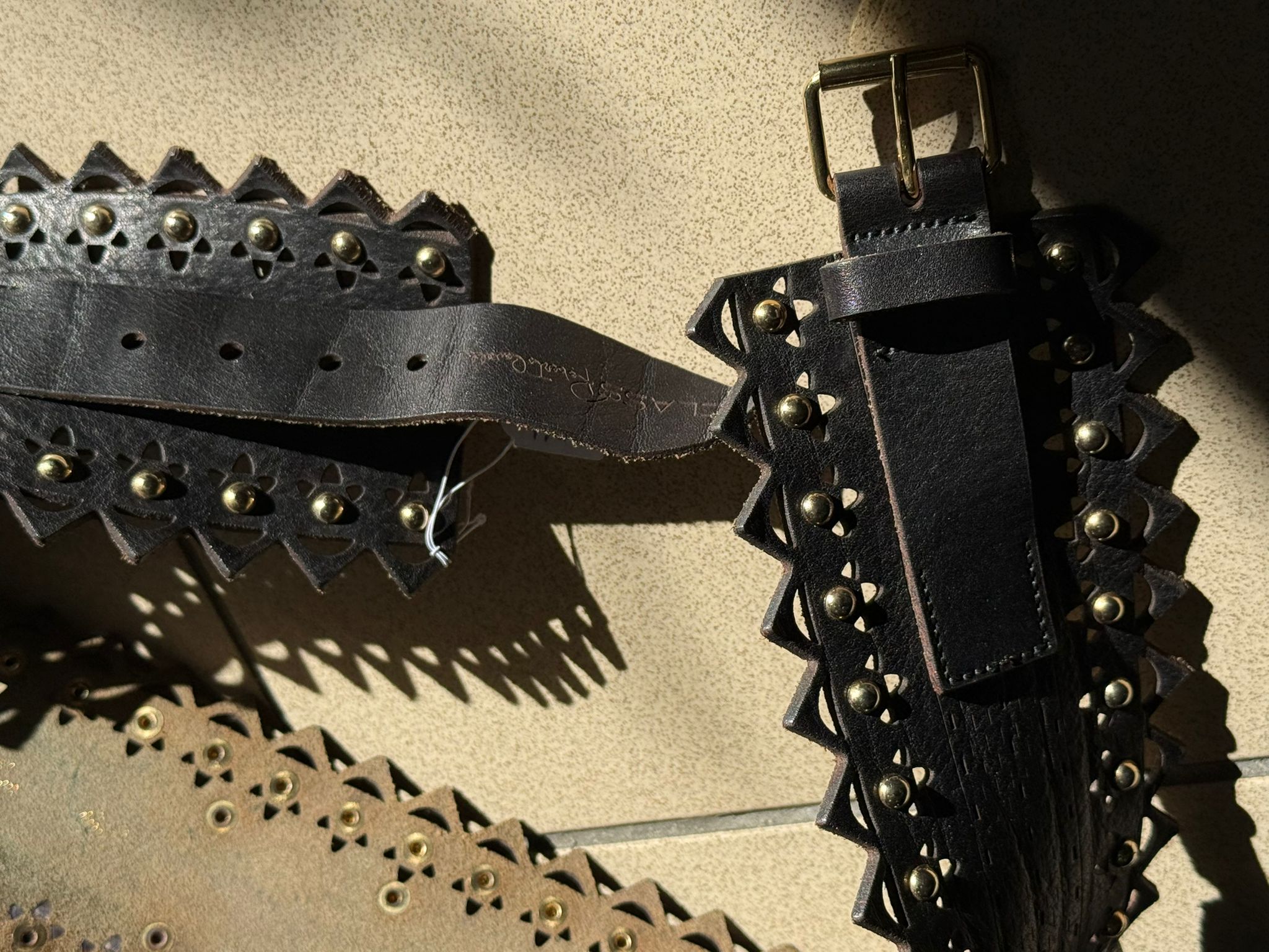 Roberto Cavalli Class kaiš crne boje