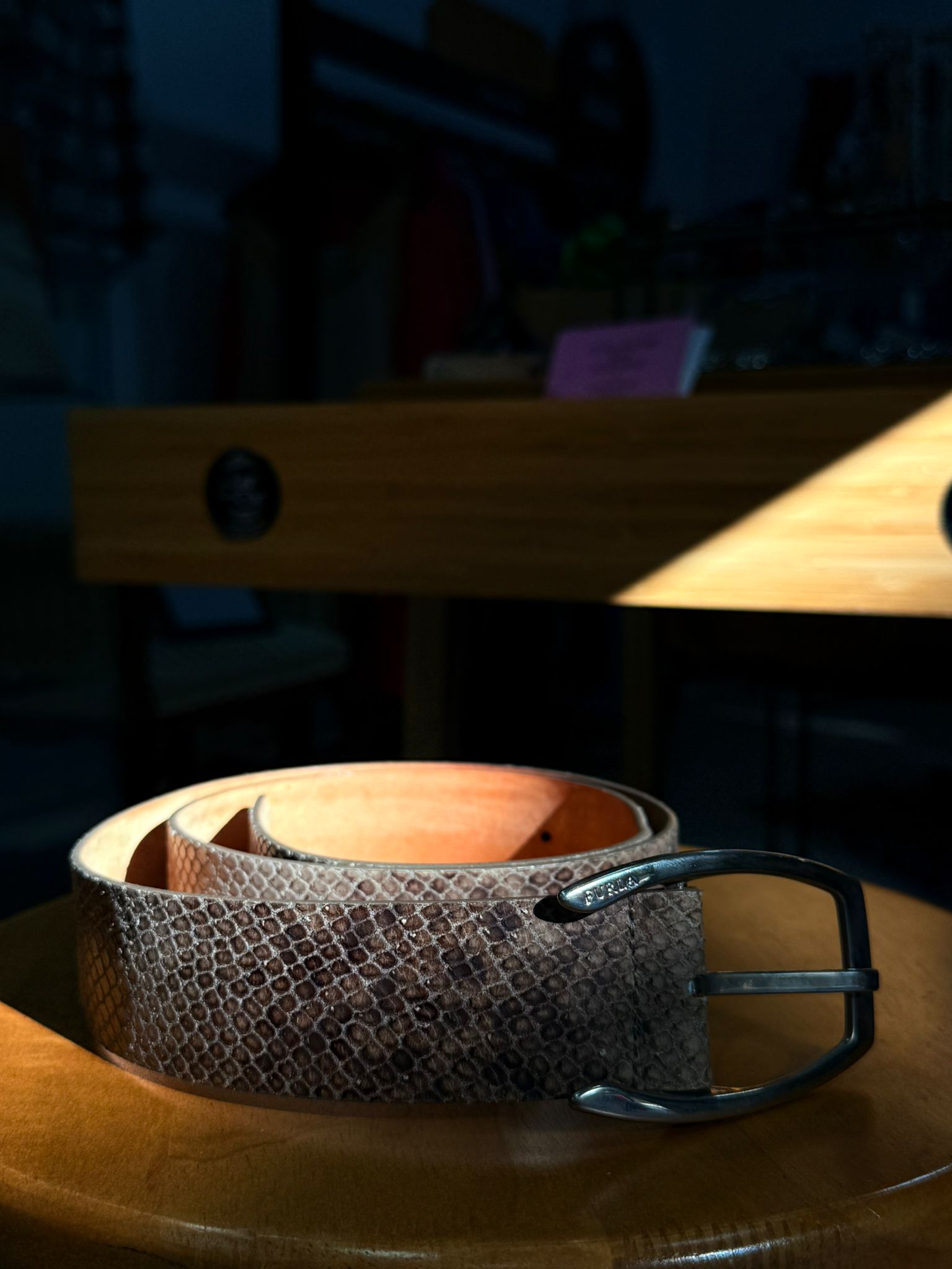 Furla kožni kaiš prirodnih tonova