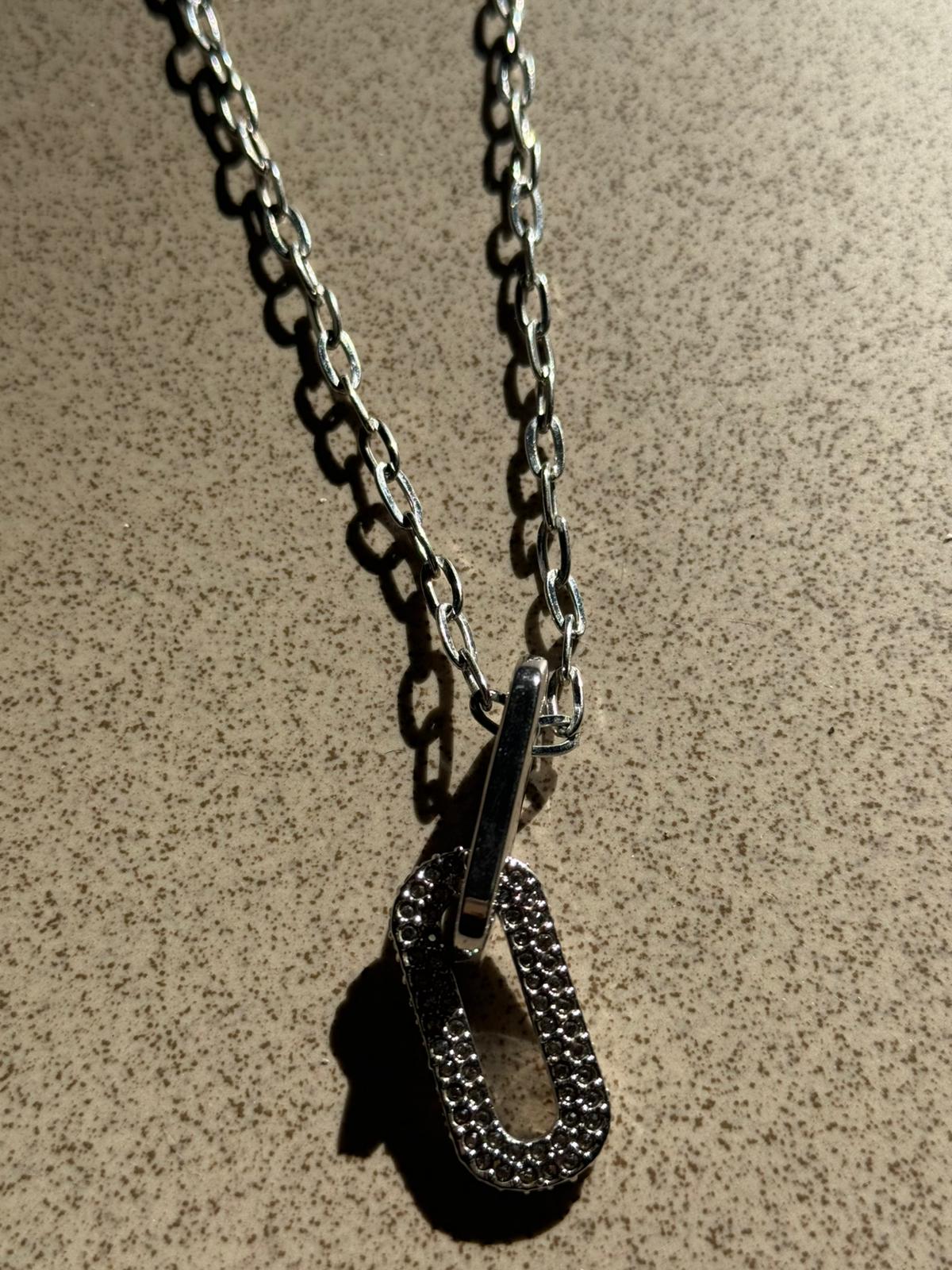 Vintage Swarovski ogrlica sa svetlucavim privescima