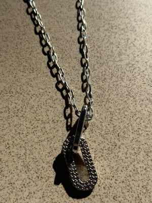 Vintage Swarovski ogrlica sa svetlucavim privescima