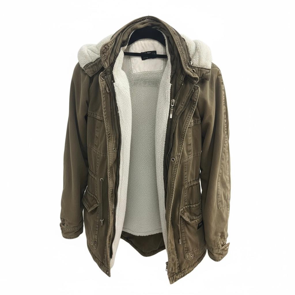 Vintage maslinasto zelena jakna