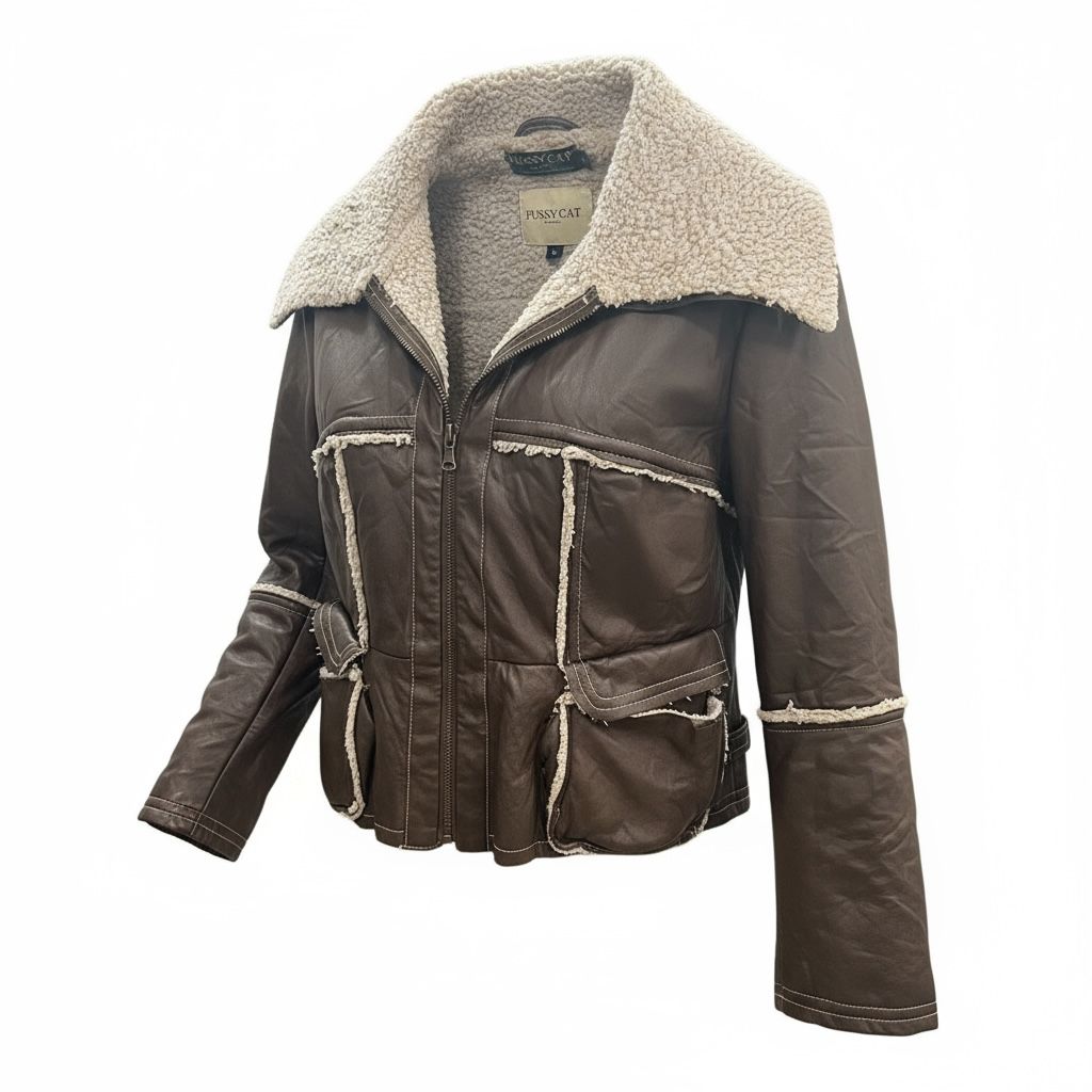 Vintage Pussycat jakna od veštačke kože
