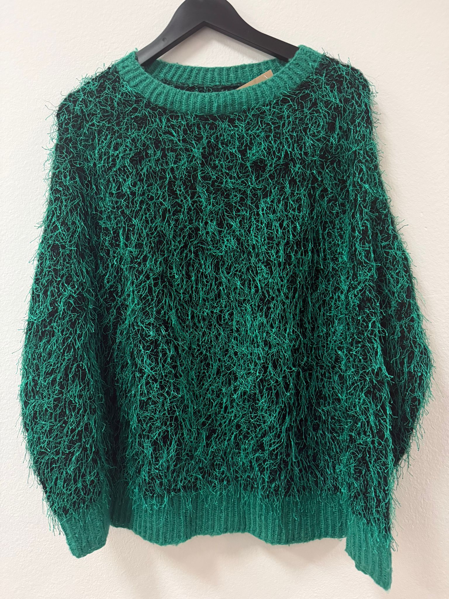 Vintage zeleni oversized džemper