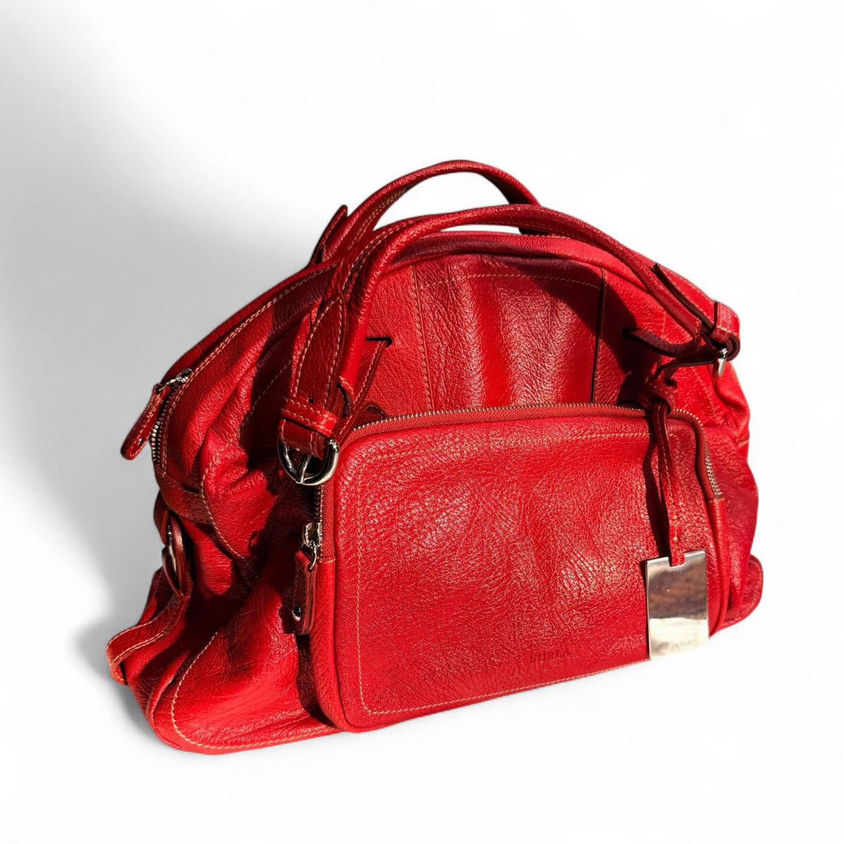 Vintage Furla kožna tašna crvene boje