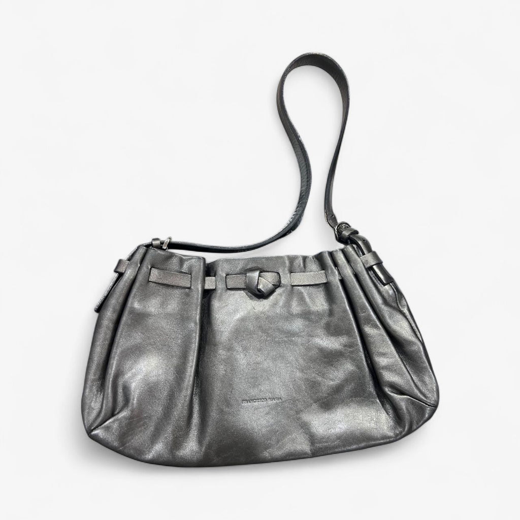 Vintage Francesco Biasia kožna tašna sive boje