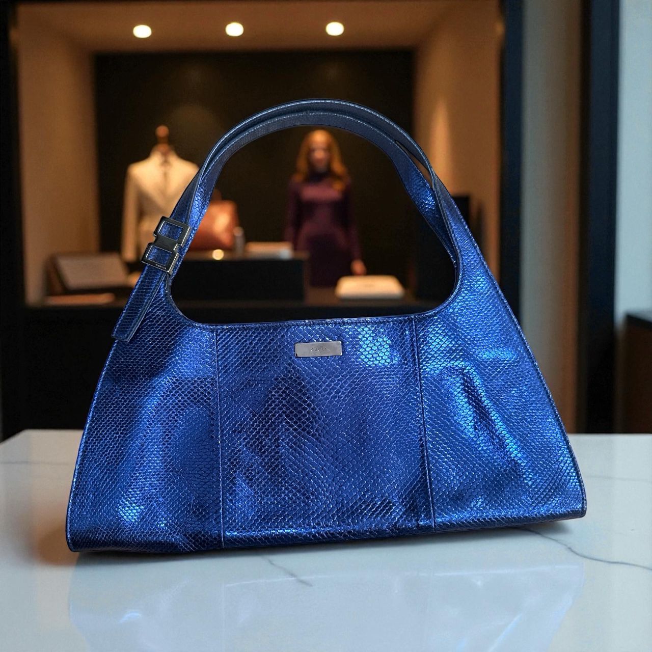 Vintage Gucci Metallic Shoulder Bag