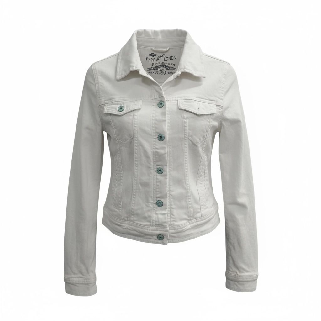 Pepe Jeans bela teksas jakna