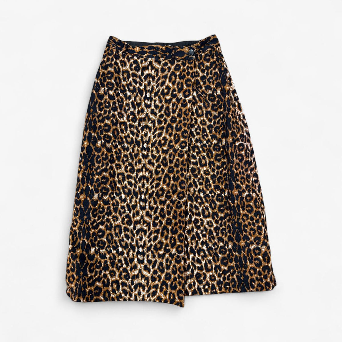 Midi suknja A-kroja i leopard printa