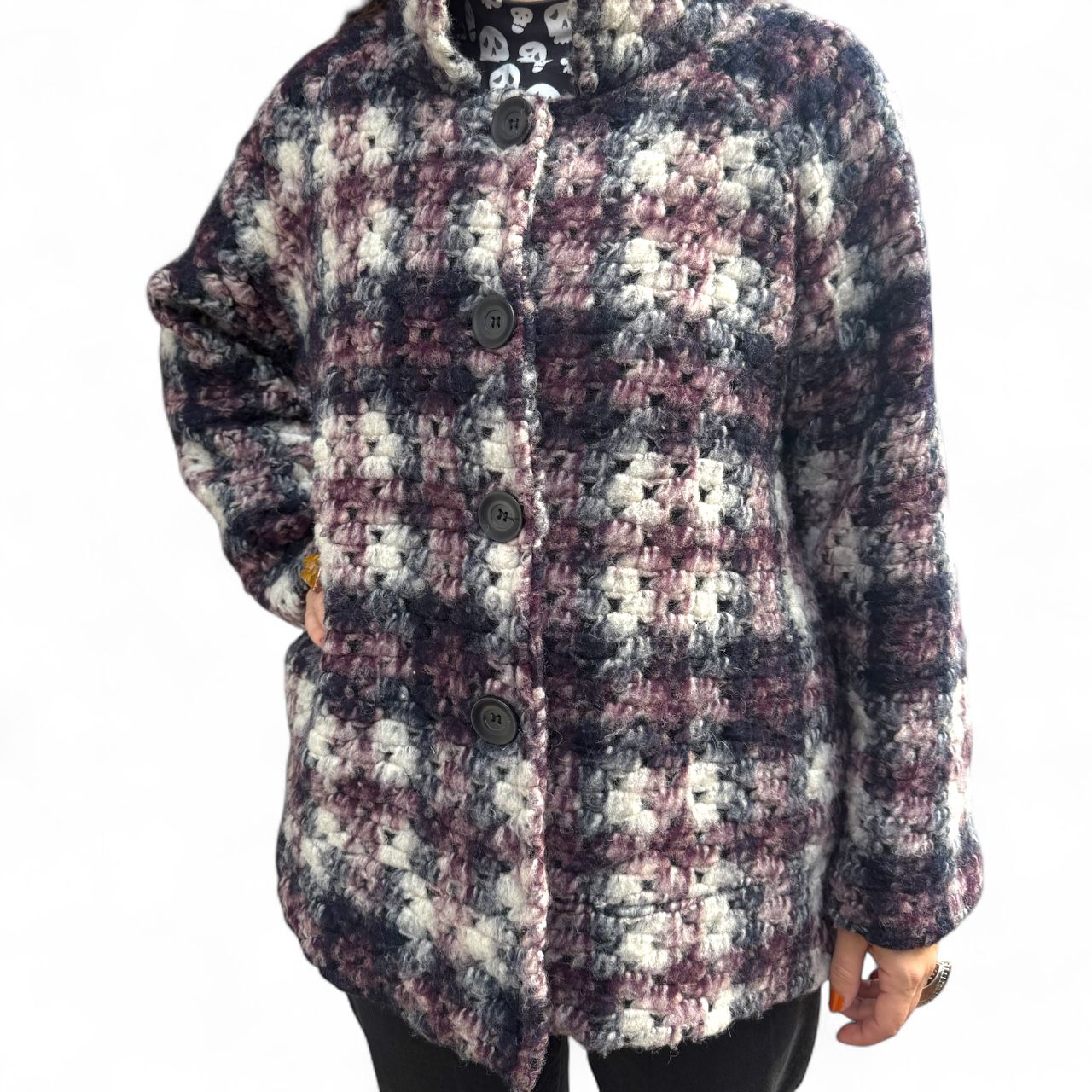 Vintage lila kraći kaput