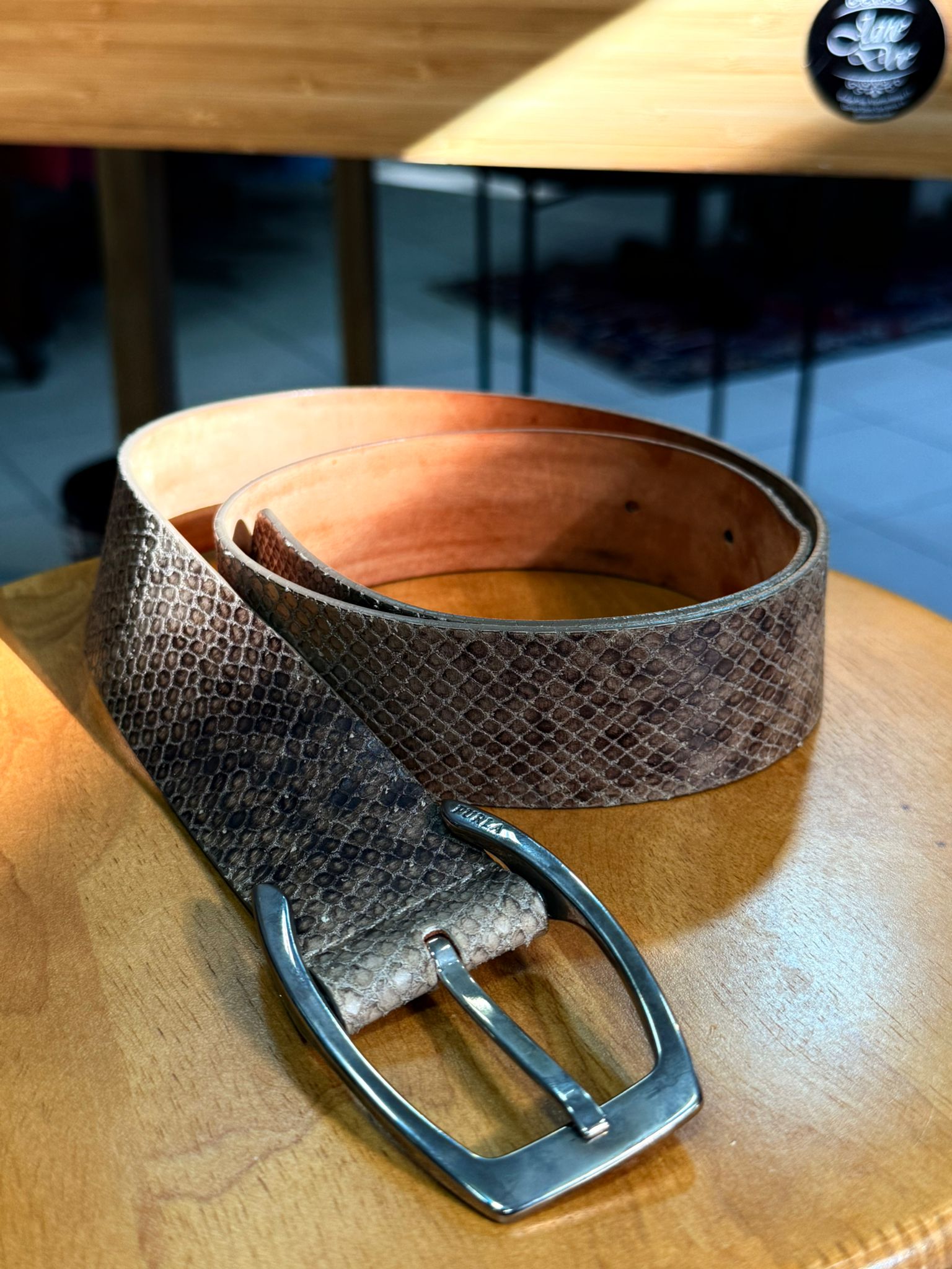 Furla kožni kaiš prirodnih tonova