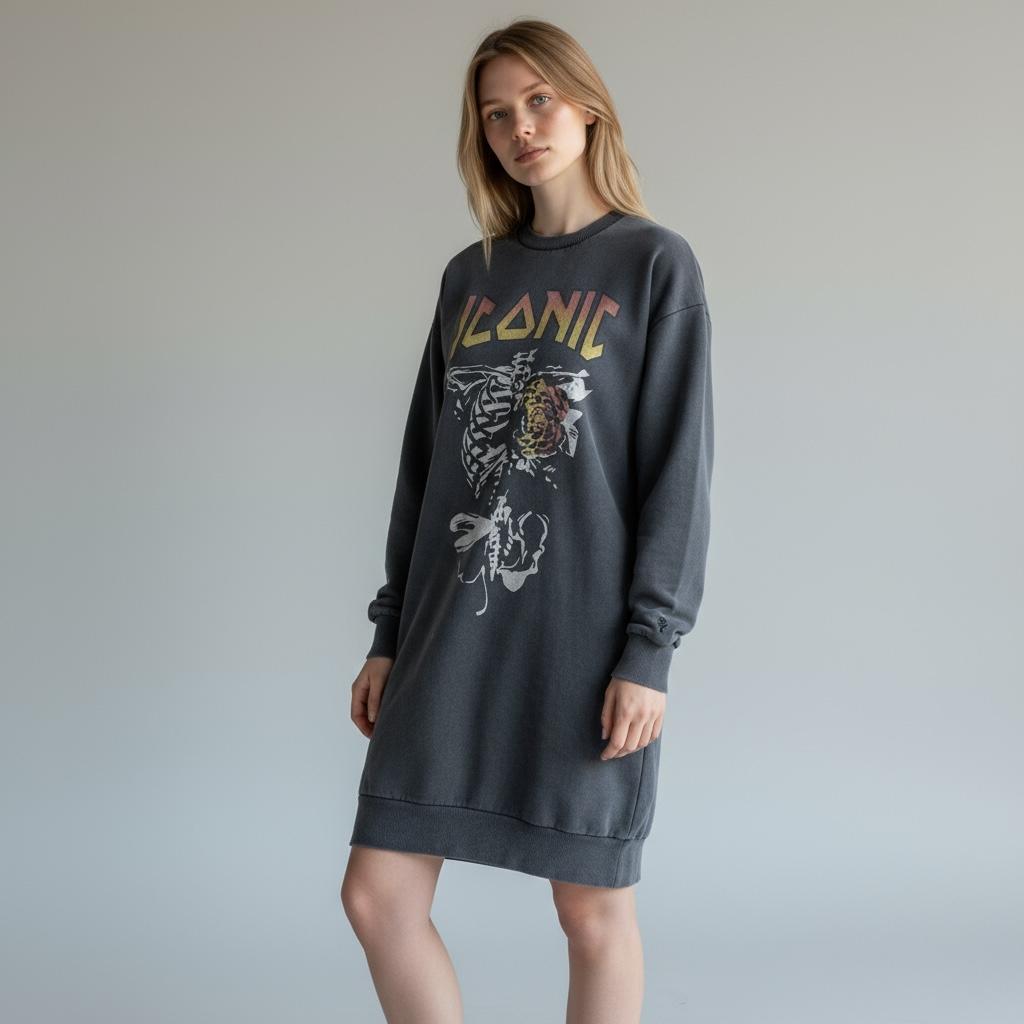 Vintage Iconic 27 sivi duks