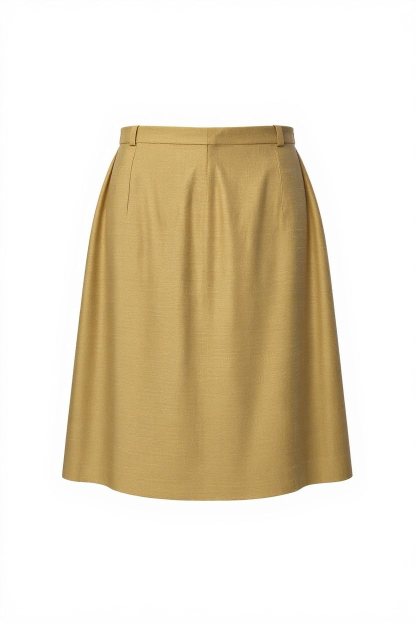 Vintage midi suknja bež boje