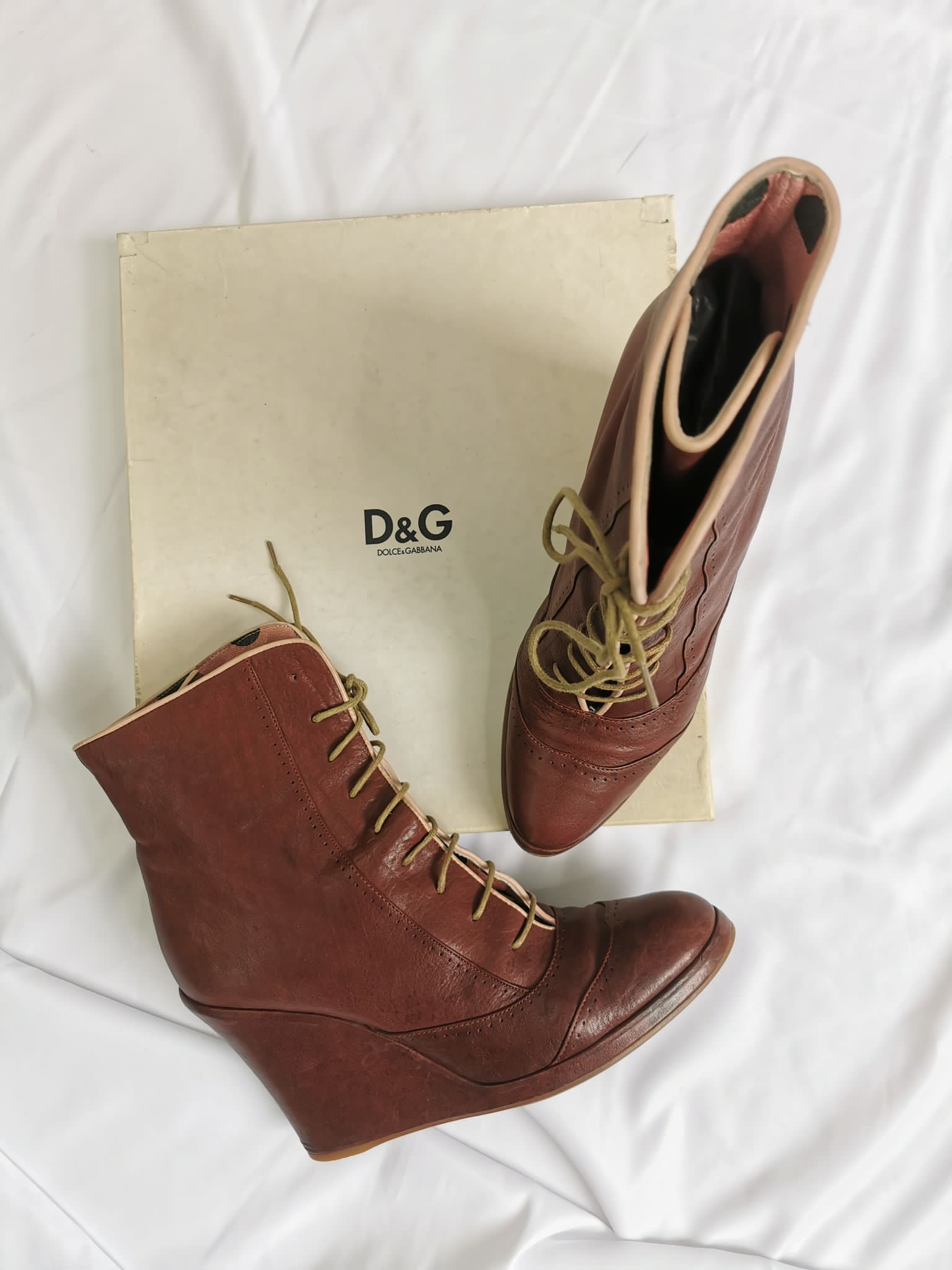 Vintage Dolce&Gabbana kožne čizme