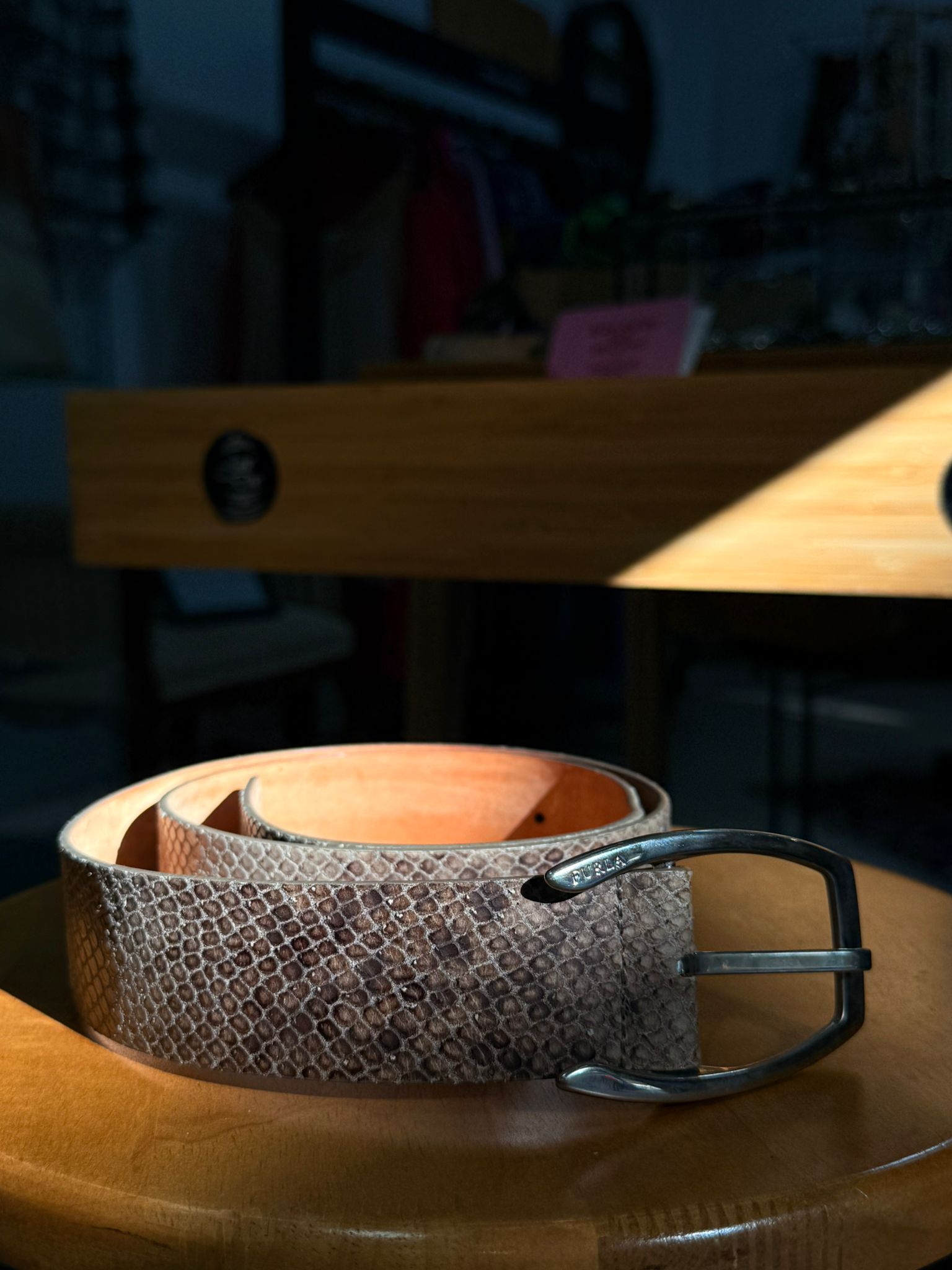 Furla kožni kaiš prirodnih tonova