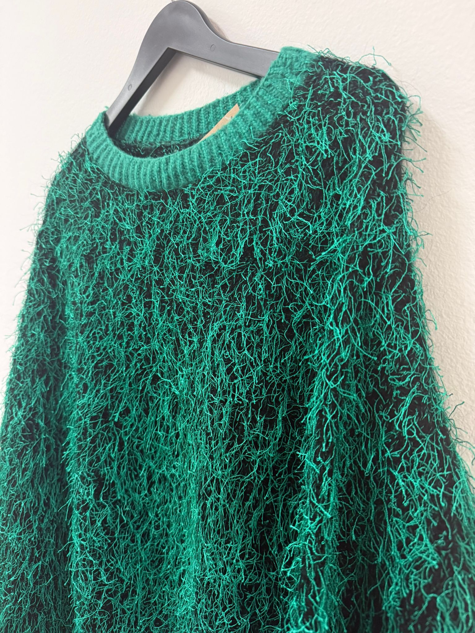 Vintage zeleni oversized džemper