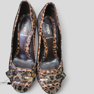 Fendi sandals animal print
