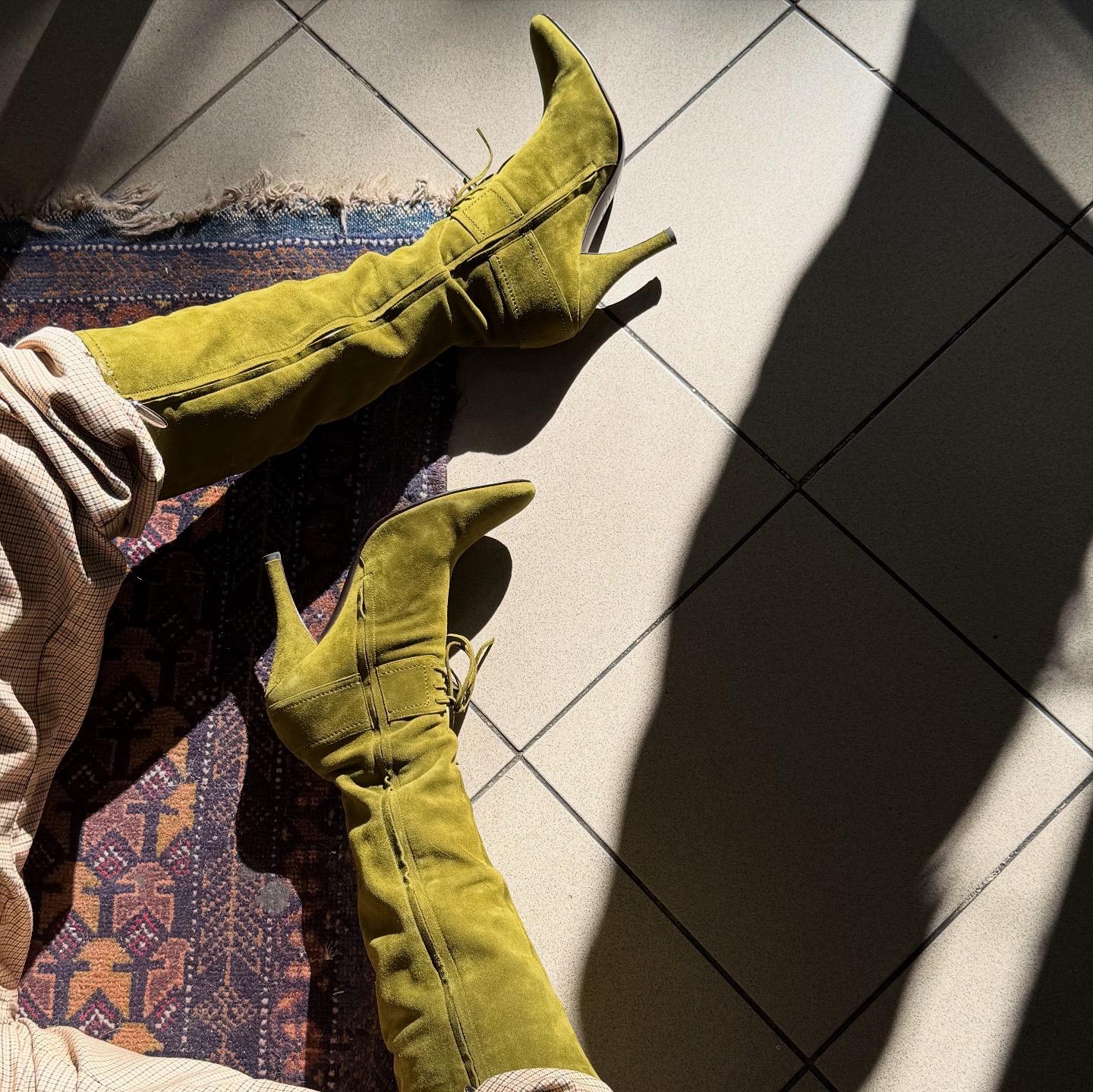 Sergio Rossi zelene čizme