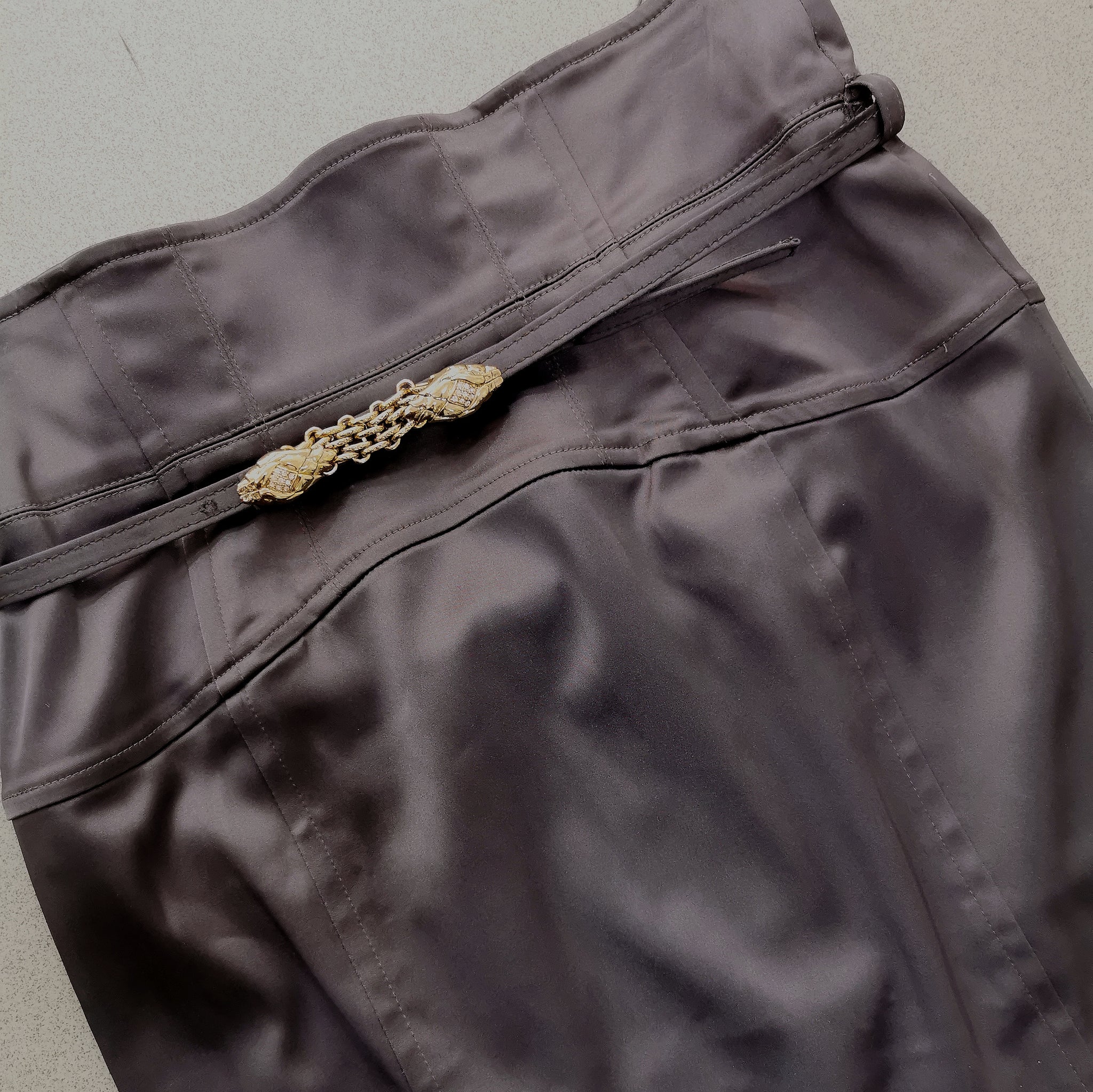 Roberto Cavalli satenska pencil suknja