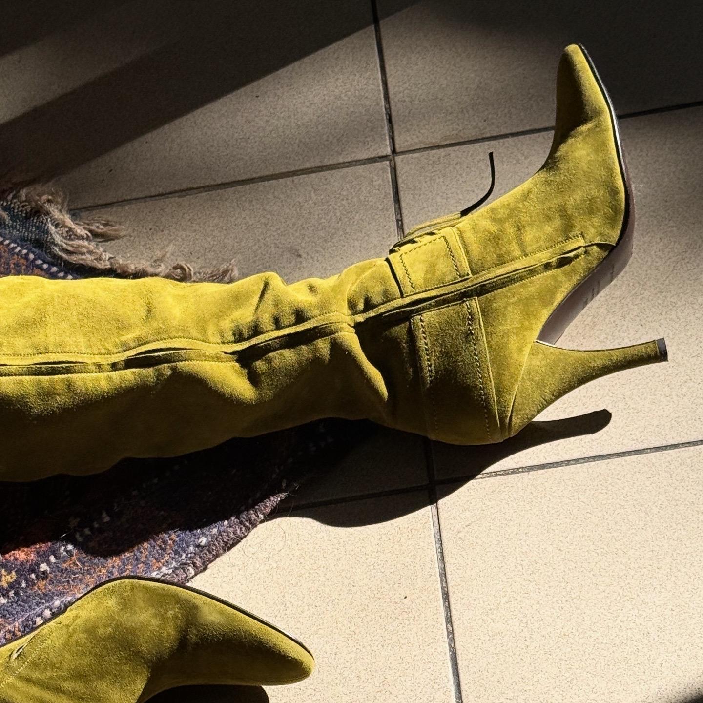 Sergio Rossi zelene čizme