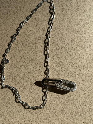 Vintage Swarovski ogrlica sa svetlucavim privescima