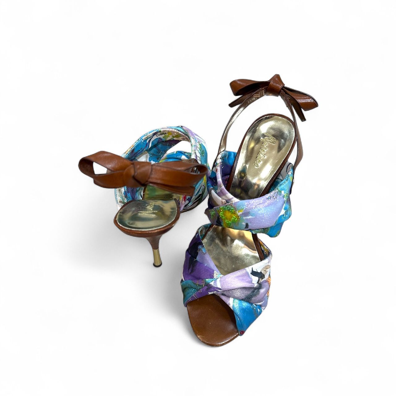 Marciano sandale na štiklu šarenog dezena